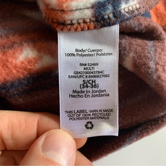 Mens Fleece Button Up Sz Small Southwestern Aztec Cowboy Rodeo Country Southern - Picture 10 of 14